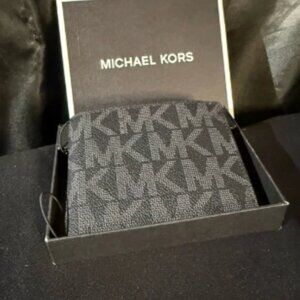 Michael Kors Gray Monogram Wallet